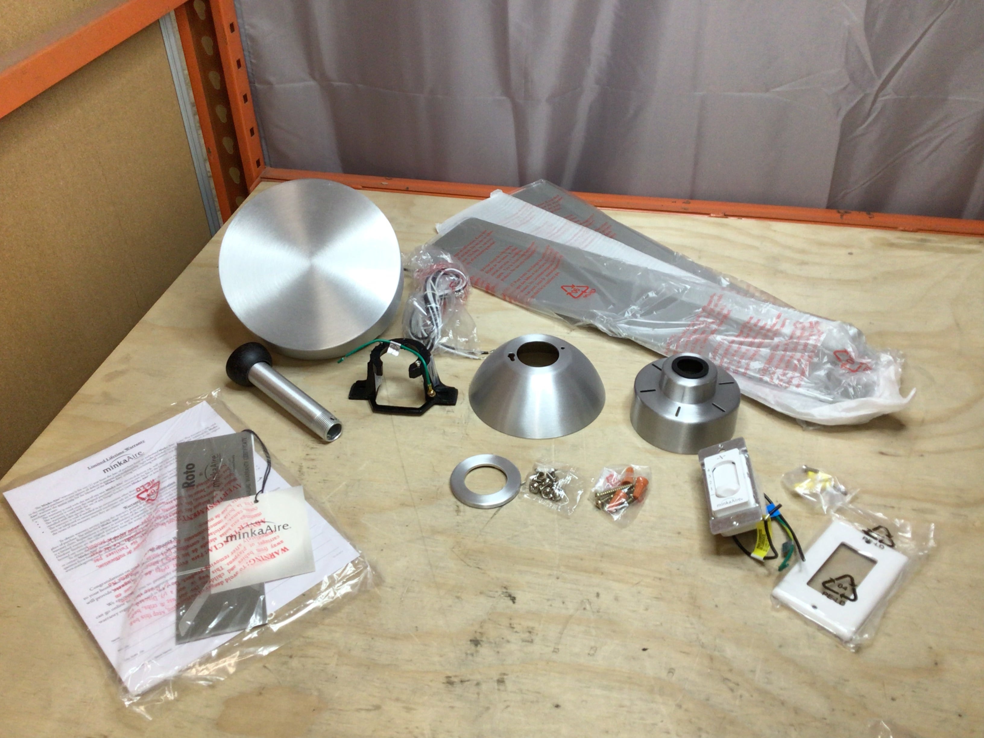 MinkaAire F524-ABD 52" 3 Blade Energy Star Indoor Ceiling Fan with Wall Control (8126563844334)